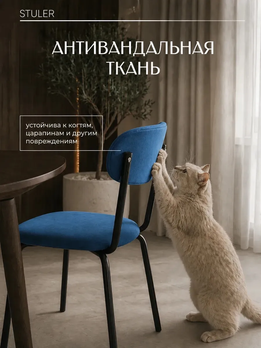 Стулья для кухни 3 шт мягкие со спинкой
