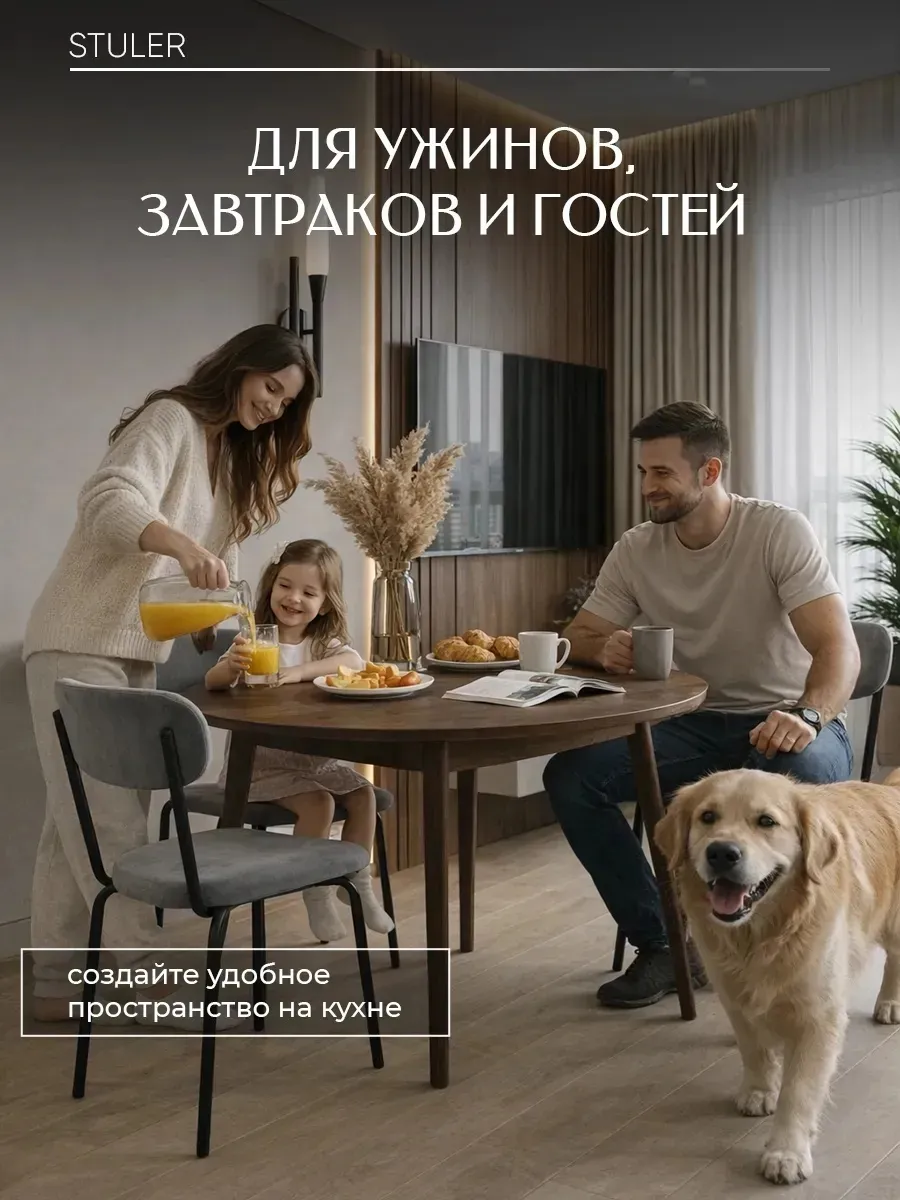 Стулья для кухни 2 шт мягкие со спинкой