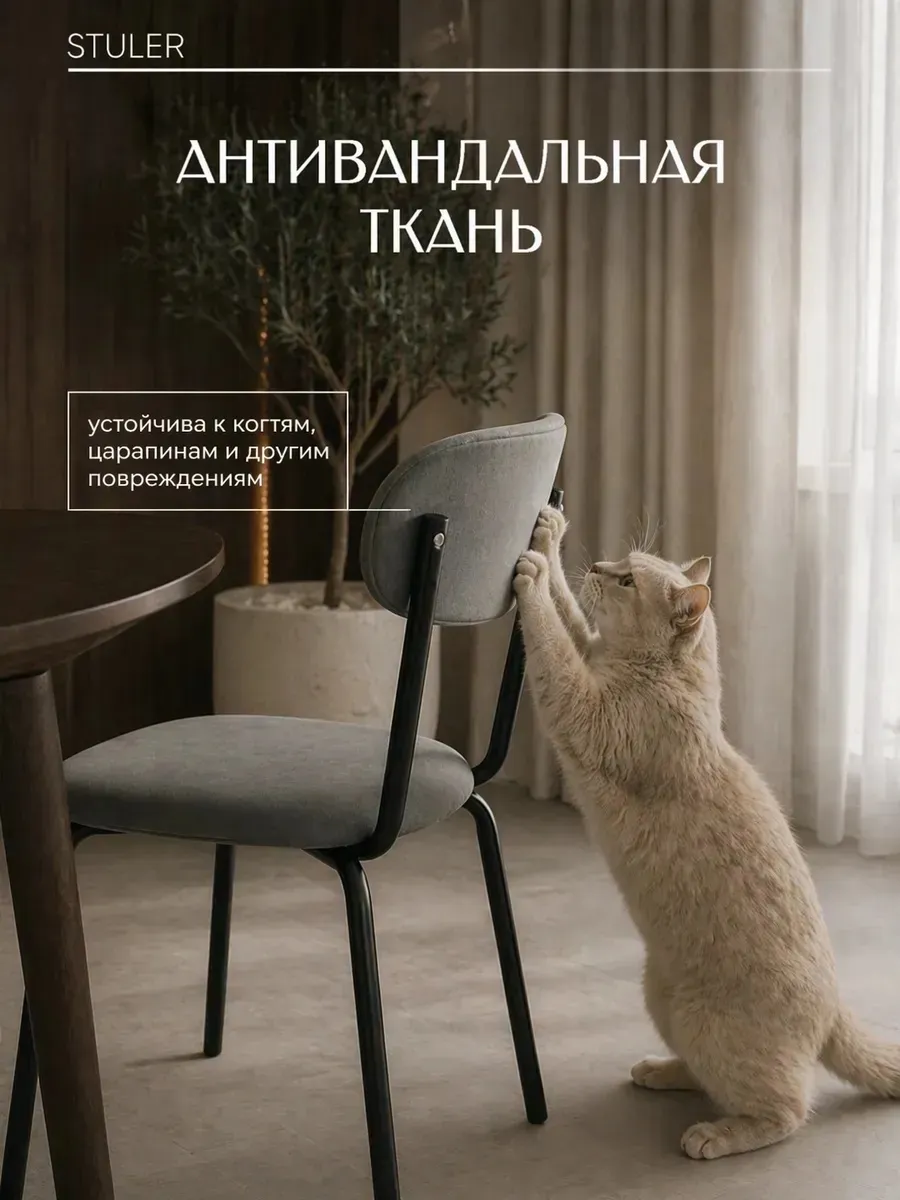 Стулья для кухни 2 шт мягкие со спинкой