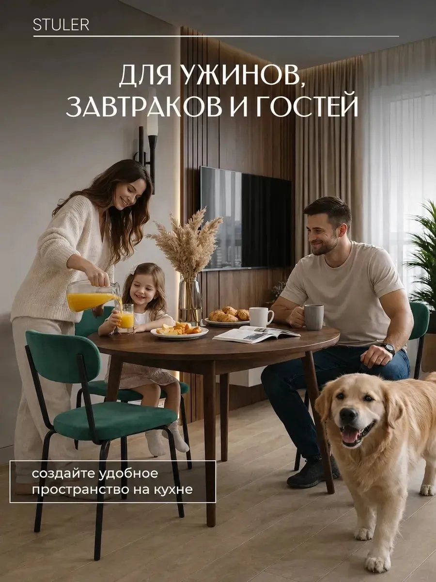 Стулья для кухни 2 шт мягкие со спинкой