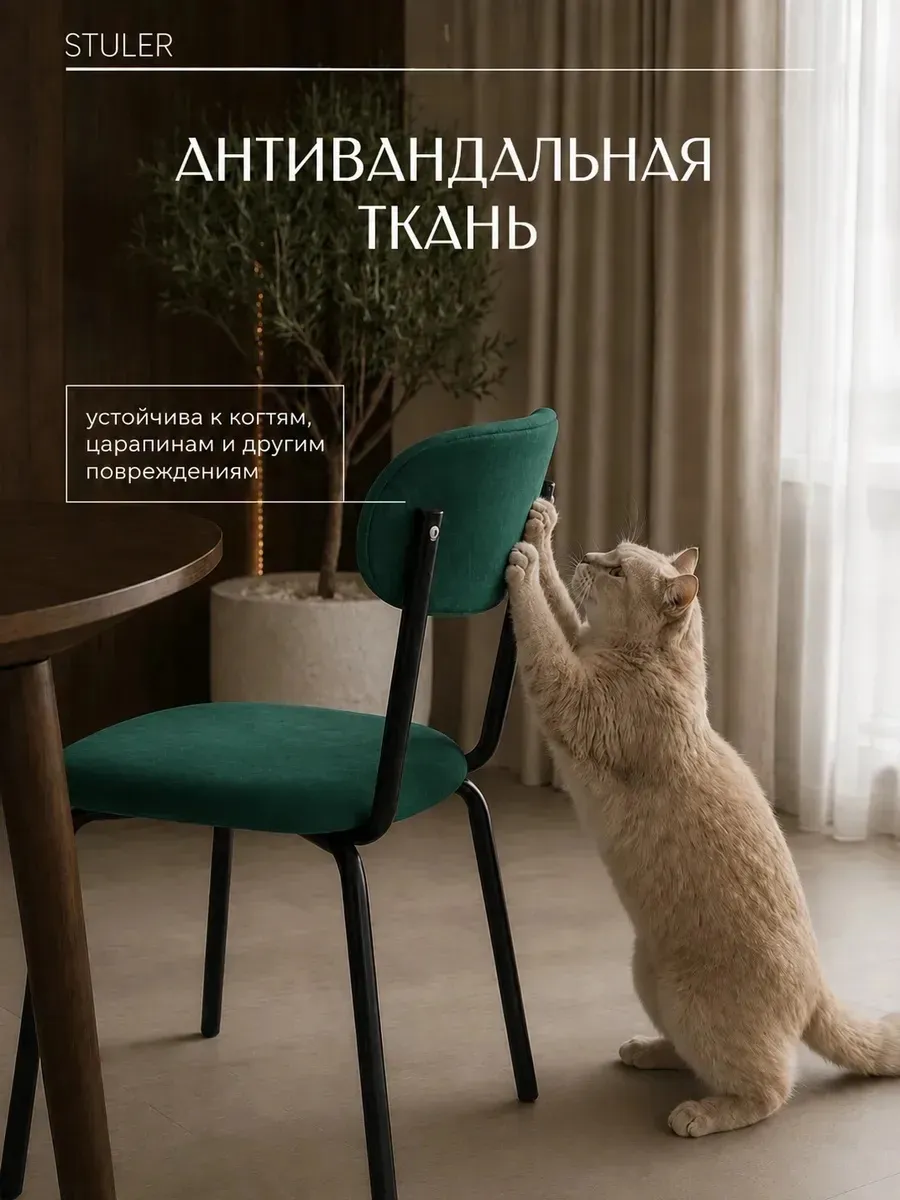 Стулья для кухни 2 шт мягкие со спинкой