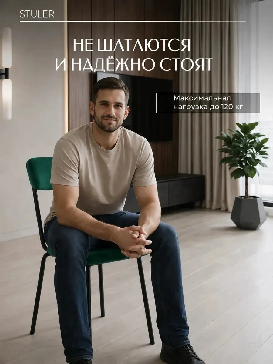 Стулья для кухни 2 шт мягкие со спинкой