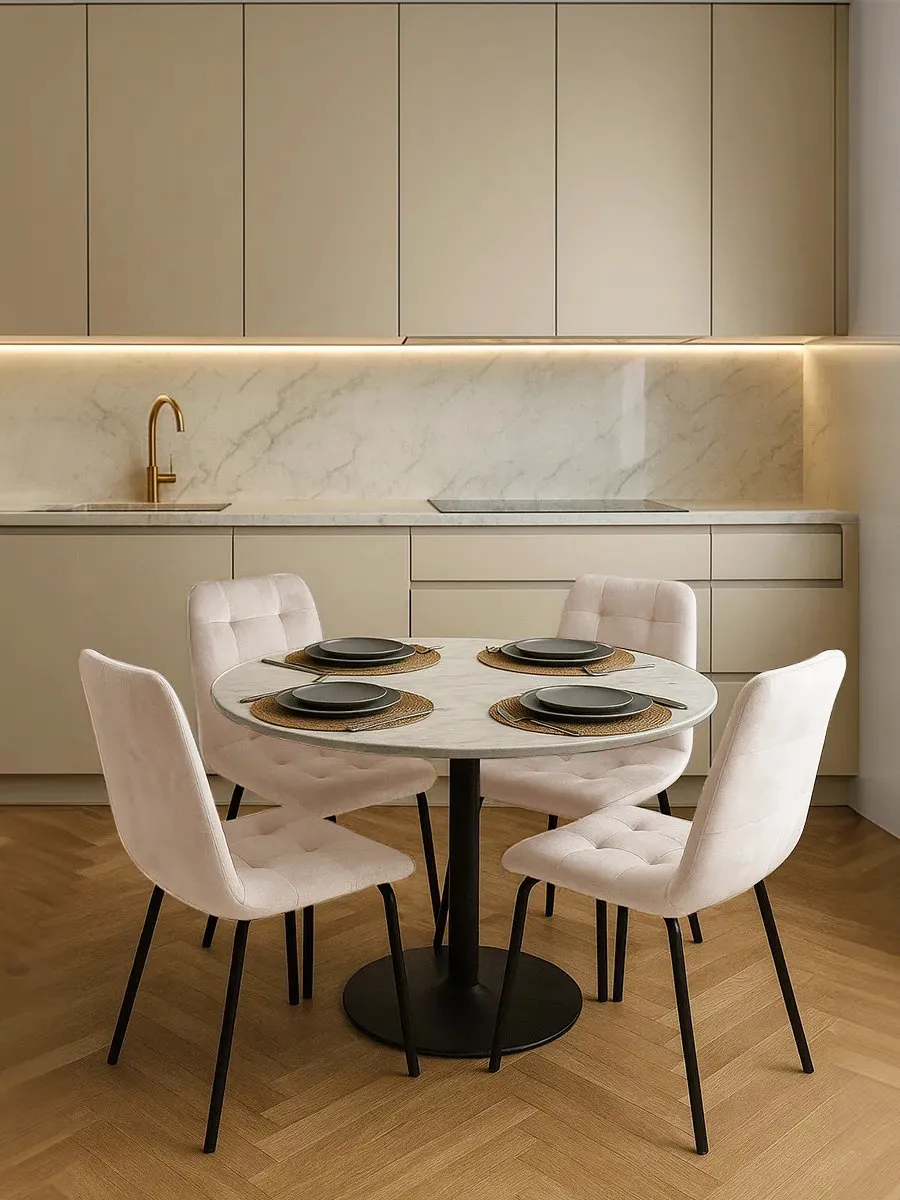 Стулья для кухни 4 шт с мягкой спинкой