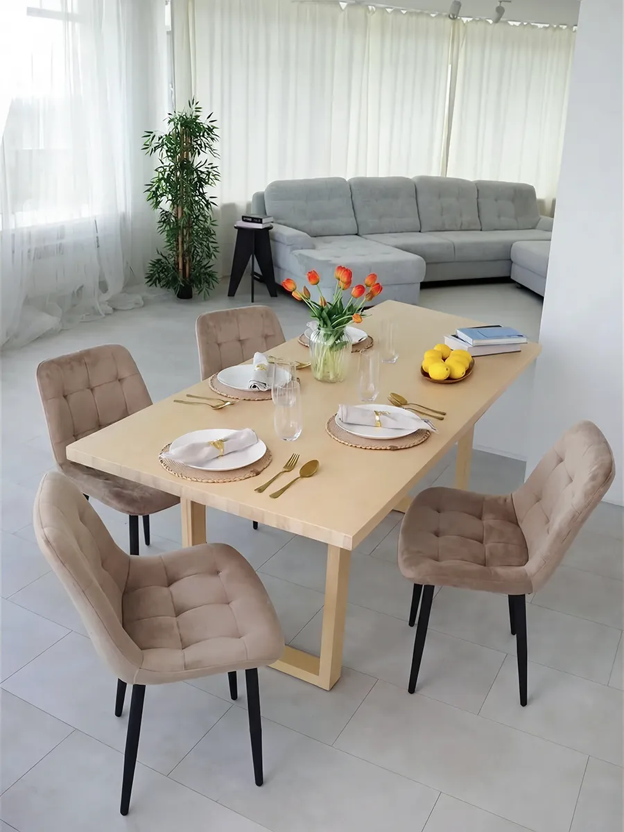 Стул для кухни 1 шт со спинкой мягкий